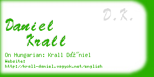 daniel krall business card